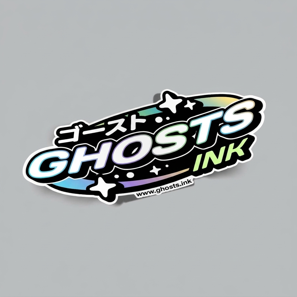 Sticker Ghosts Ink Neon